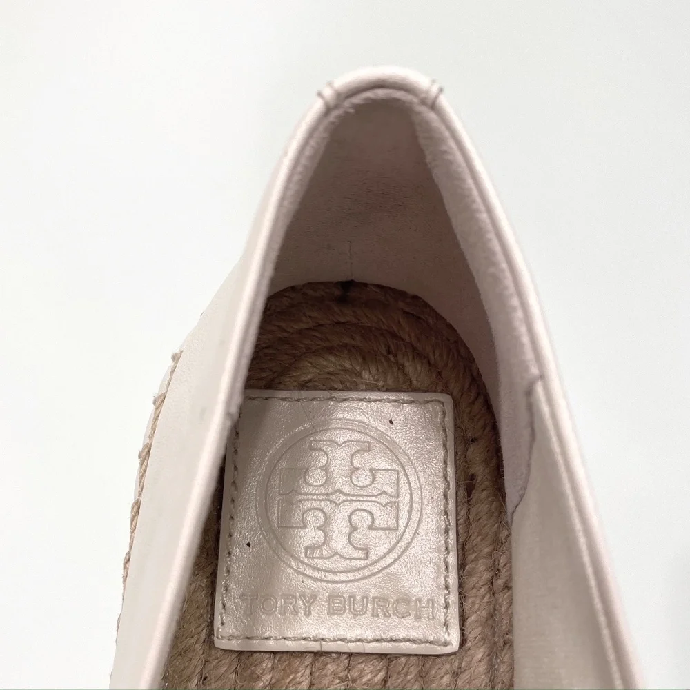 Tory Burch Leather Color Block Espadrille Flats - Picture 5 of 14